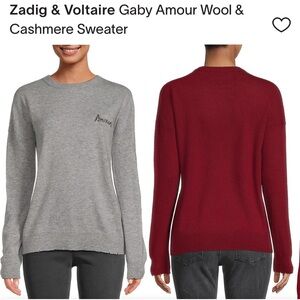 Zadig & Voltaire sweater- NWT wool/Cashmere